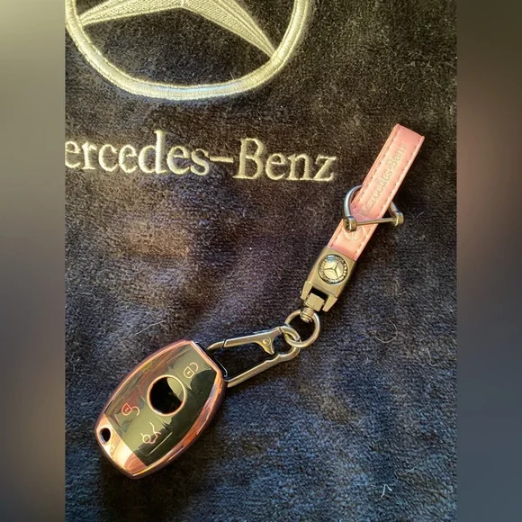 Accessories Pink Mercedes Key Fob Wrap Key Chain Poshmark